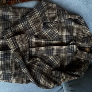 Plaid Button-Up Shirt